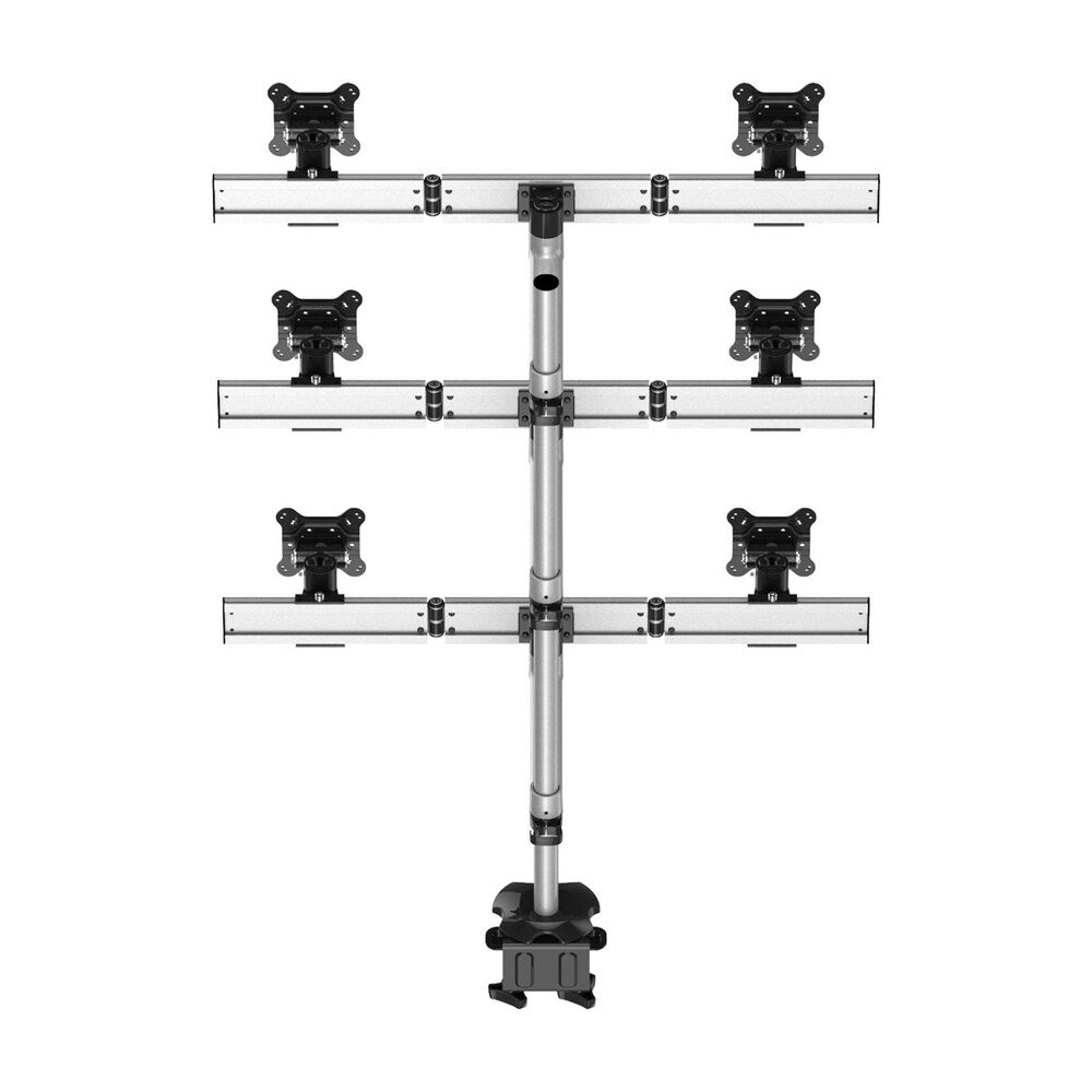 6 Monitor Stand Oval or Straight Quick Release Single Extension Arm - BL-DM180