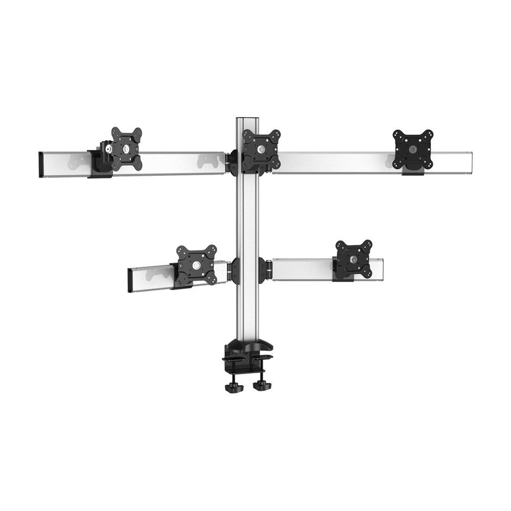 Five Monitor Desk Mount Pyramid or Reverse w/ Quick Release - BL-DM184