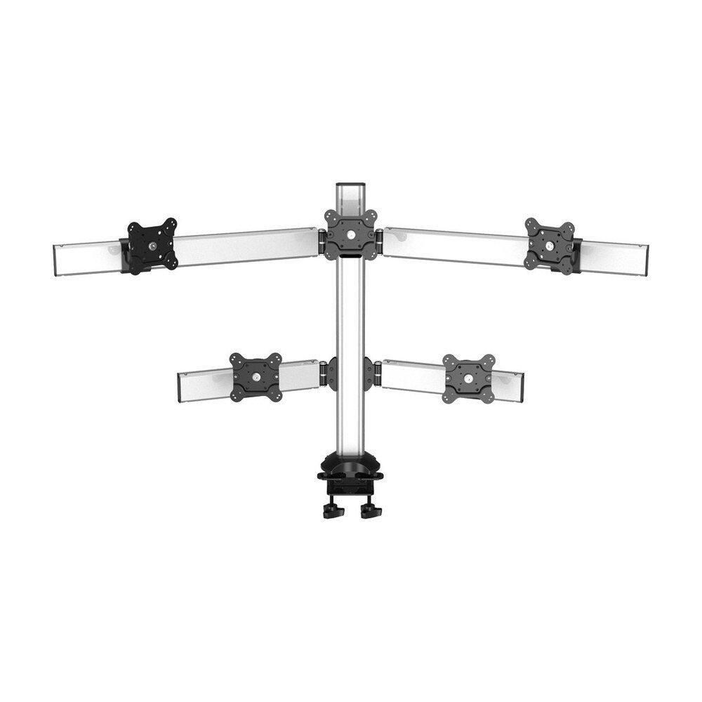 Five Monitor Desk Mount Pyramid or Reverse w/ Quick Release - BL-DM184