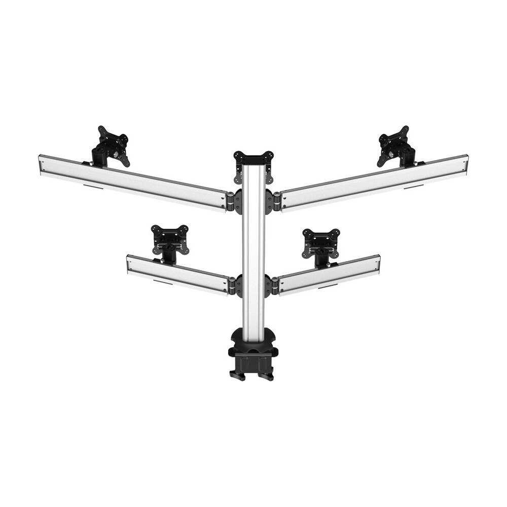 Five Monitor Desk Mount Pyramid or Reverse w/ Quick Release - BL-DM184