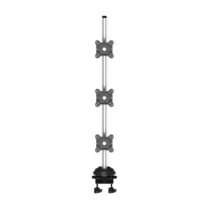 Triple Monitor Desk Mount 3X1 w/ Quick Release & 2-in-1 Base