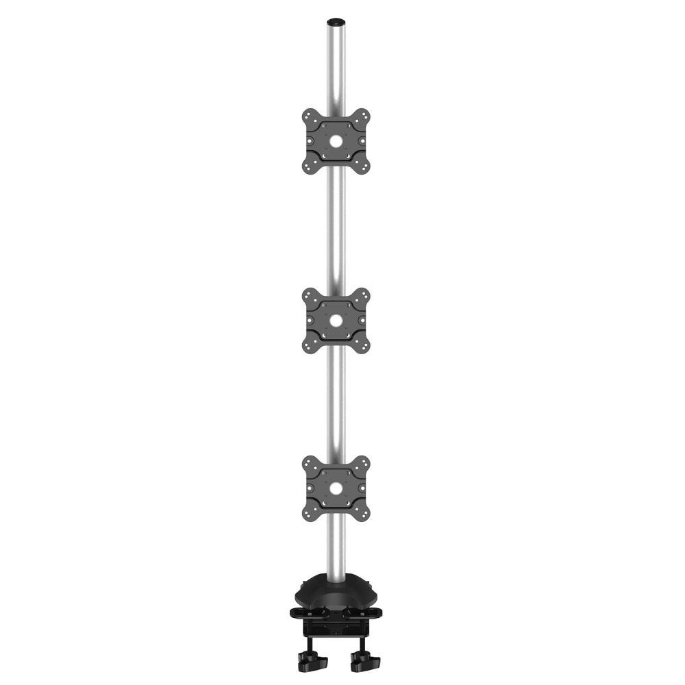 Triple Monitor Desk Mount 3X1 w/ Quick Release & 2-in-1 Base - BL-DM144