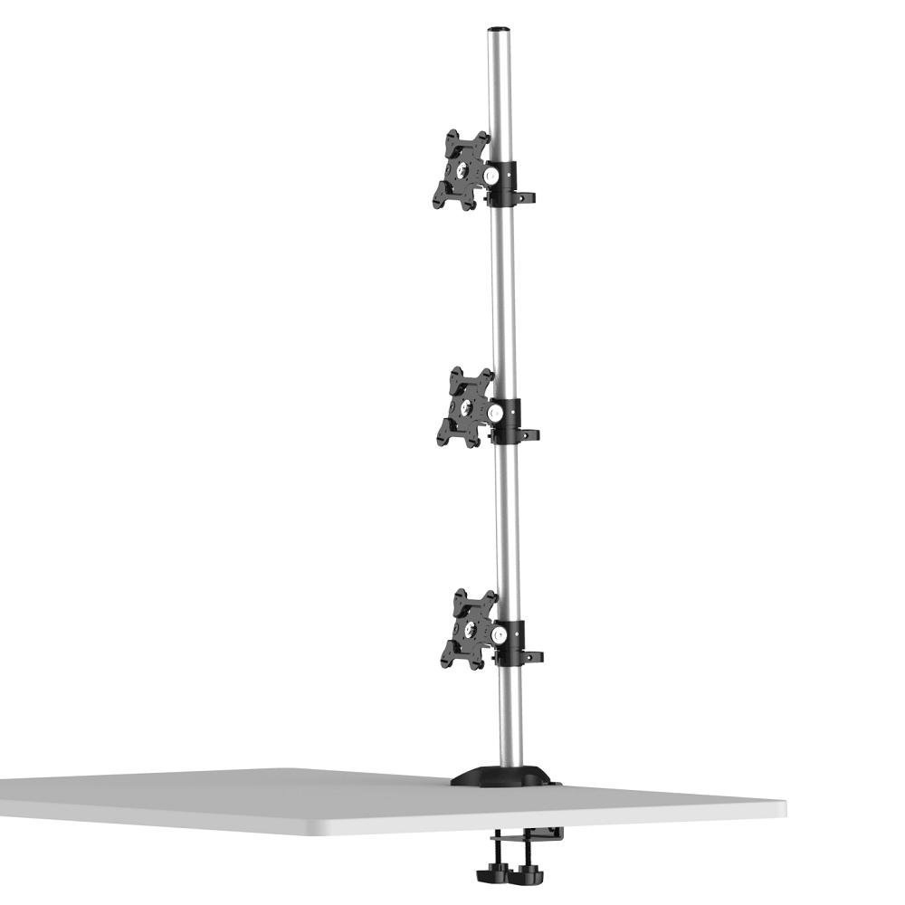 Triple Monitor Desk Mount 3X1 w/ Quick Release & 2-in-1 Base - BL-DM144