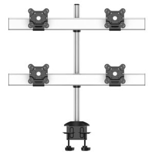 Quad Monitor Stand 2X2 Low Profile w/ Quick Release