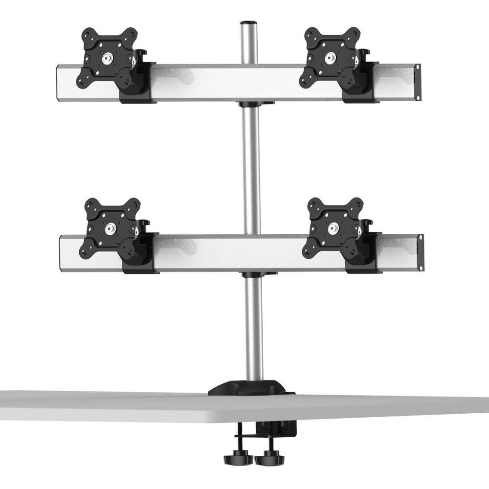 Quad Monitor Stand 2X2 Low Profile w/ Quick Release - BL-DM150