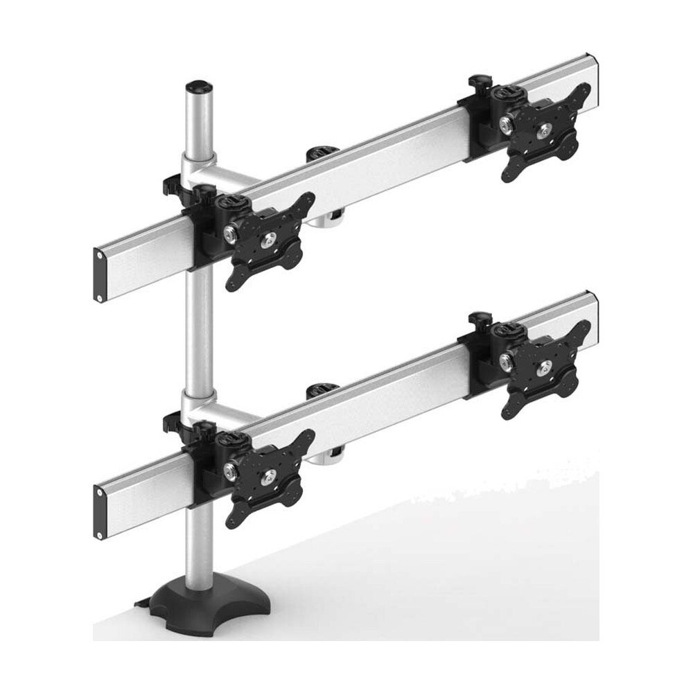 Quad Monitor Stand 2X2 w/ Quick Release Single Arms - BL-DM151