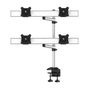 Quad Monitor Stand 2X2 w/ Quick Release Single Arms