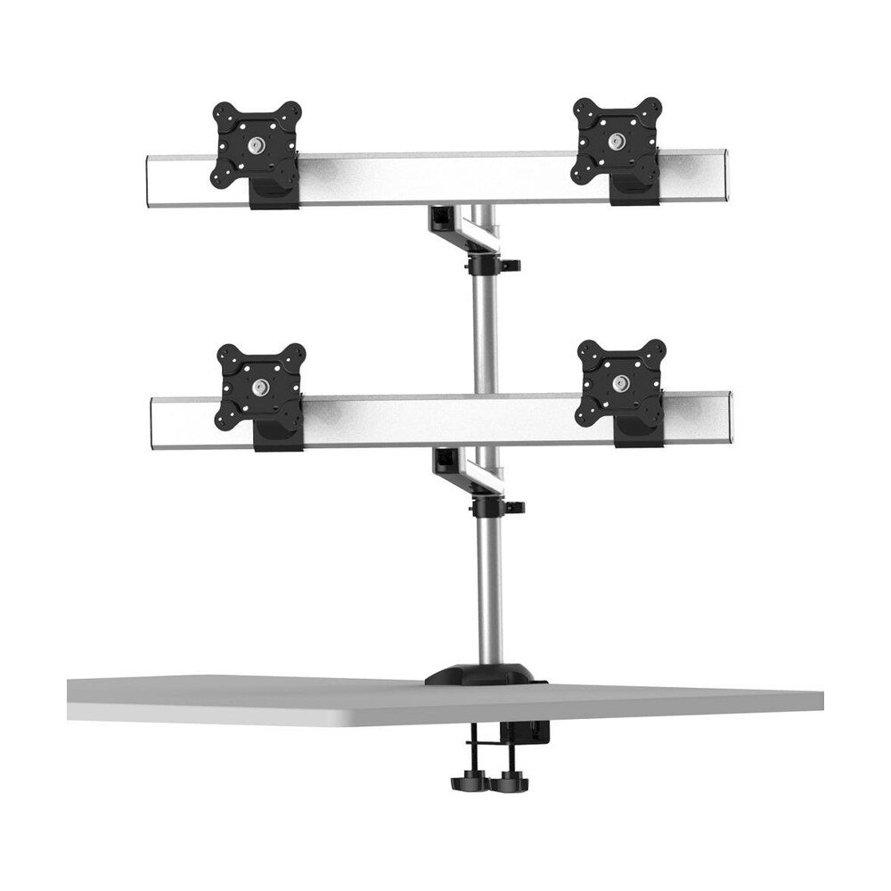 Quad Monitor Stand 2X2 w/ Quick Release Single Arms - BL-DM151