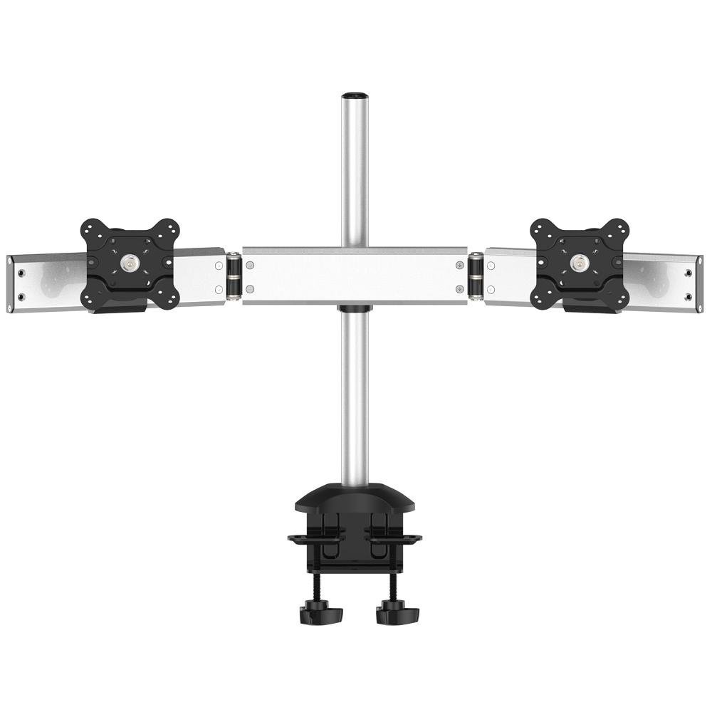 Dual Monitor Stand Oval or Straight Low Profile w/ Quick Release - BL-DM153