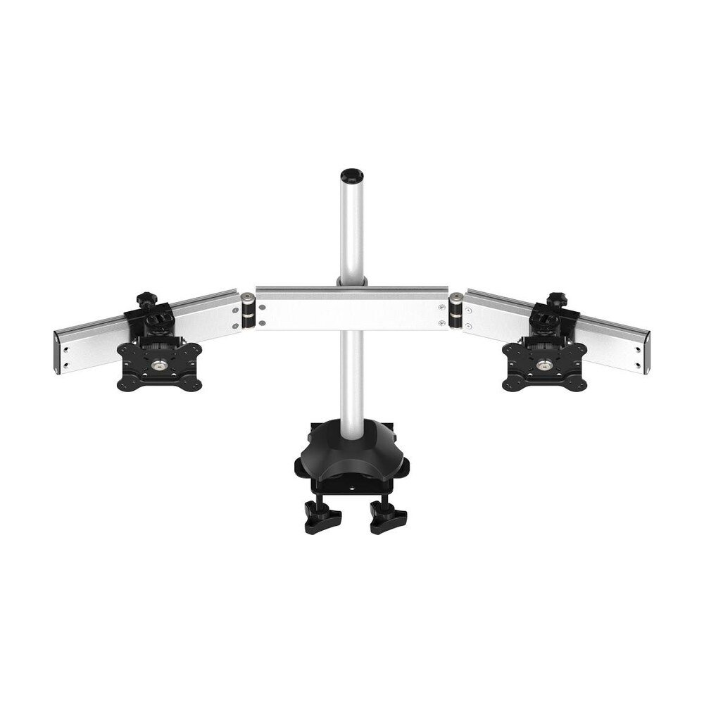 Dual Monitor Stand Oval or Straight Low Profile w/ Quick Release - BL-DM153