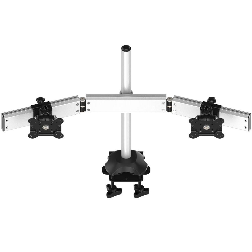 Dual Monitor Stand Oval or Straight Low Profile w/ Quick Release - BL-DM153
