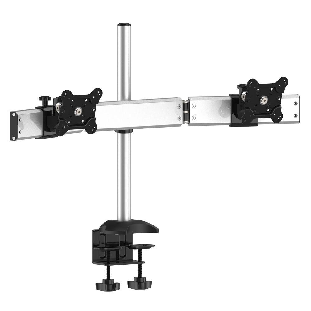 Dual Monitor Stand Oval or Straight Low Profile w/ Quick Release - BL-DM153