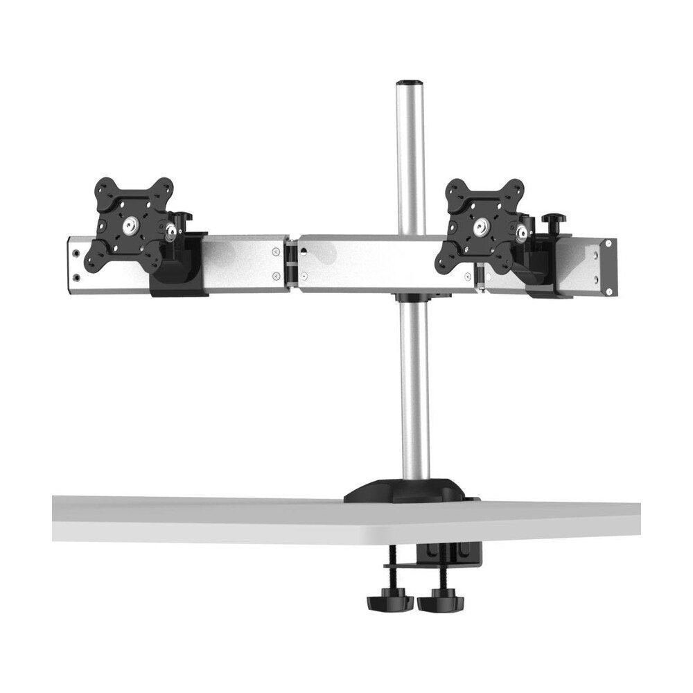Dual Monitor Stand Oval or Straight Low Profile w/ Quick Release - BL-DM153