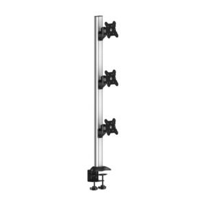 Triple Monitor Stand Heavy Duty 3X1 w/ 2-in-1 Base & Quick Release