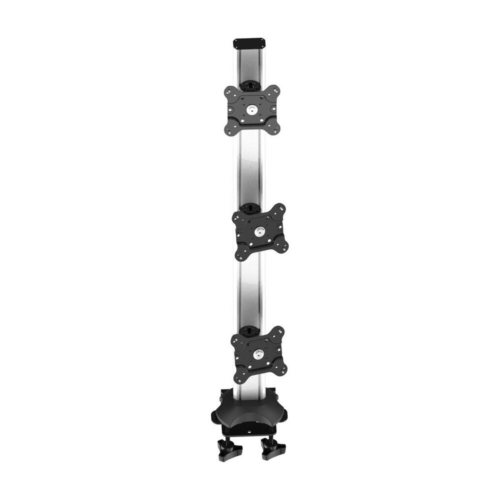 Triple Monitor Stand Heavy Duty 3X1 w/ 2-in-1 Base & Quick Release - BL-DM171