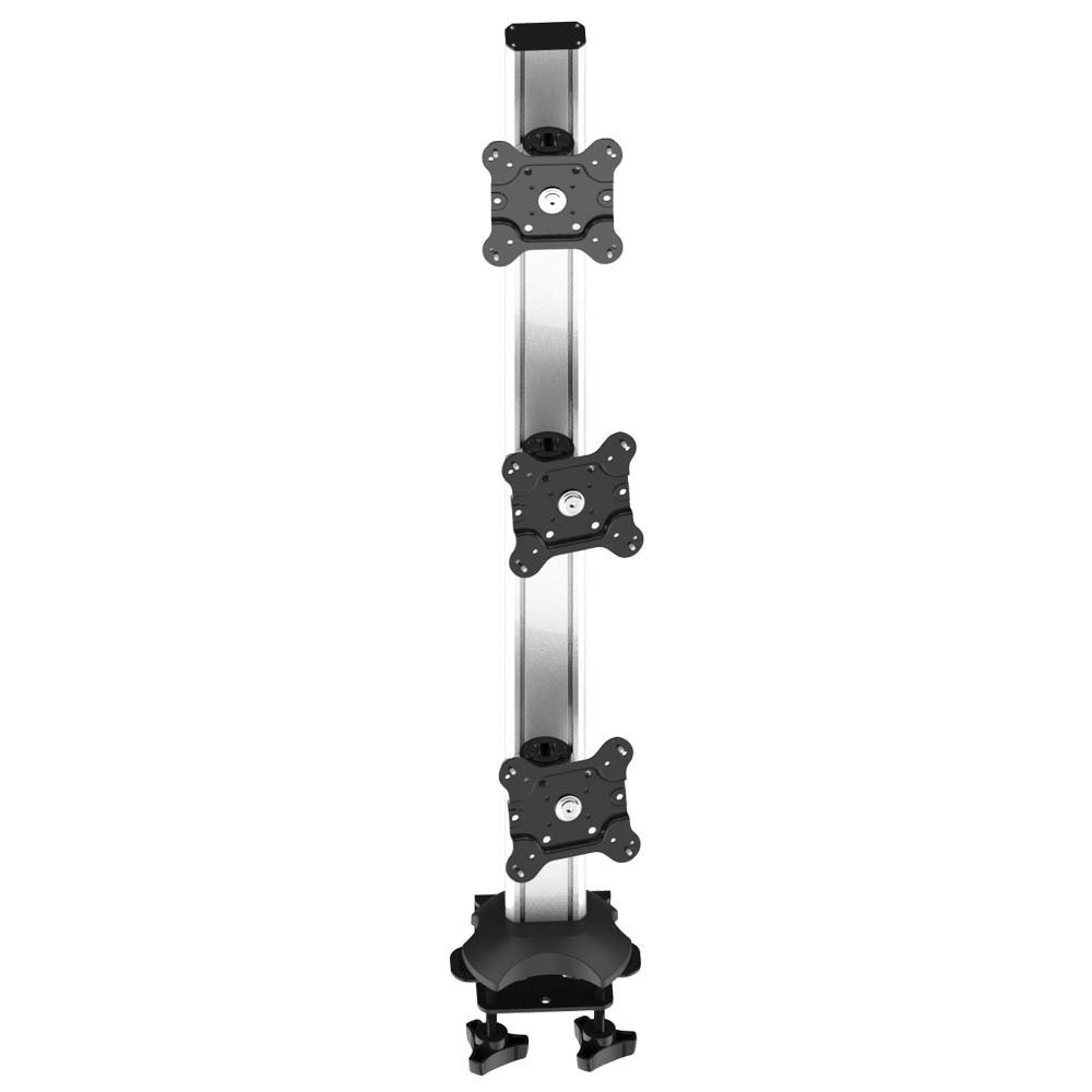 Triple Monitor Stand Heavy Duty 3X1 w/ 2-in-1 Base & Quick Release - BL-DM171
