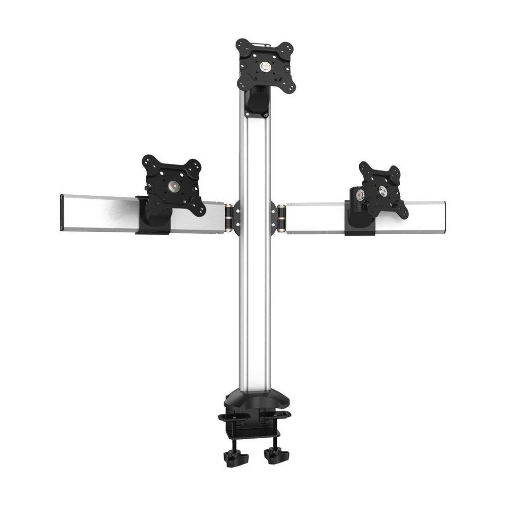 Triple Monitor Desk Mount Pyramid or Reverse w/ Quick Release - BL-DM173