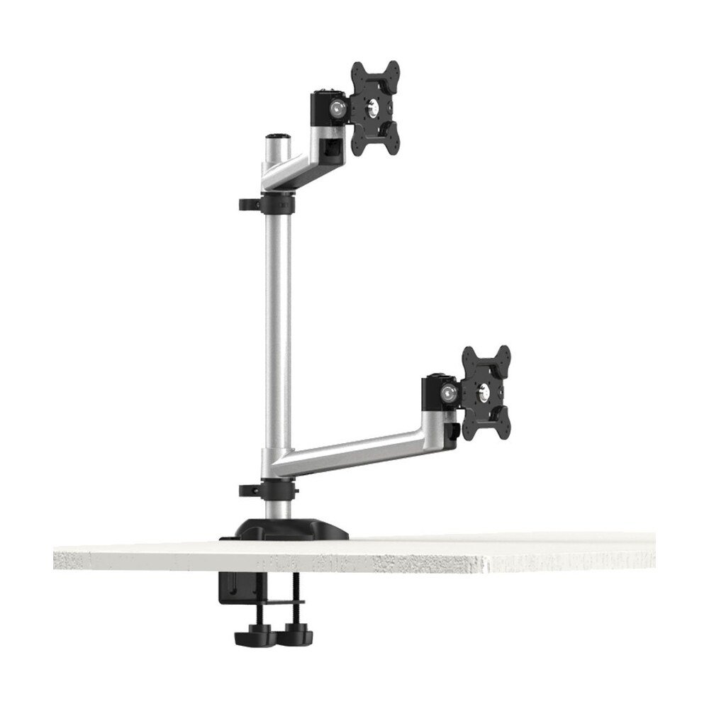Dual Monitor Stand Up and Down w/ Quick Release & Single Arms - BL-DM131