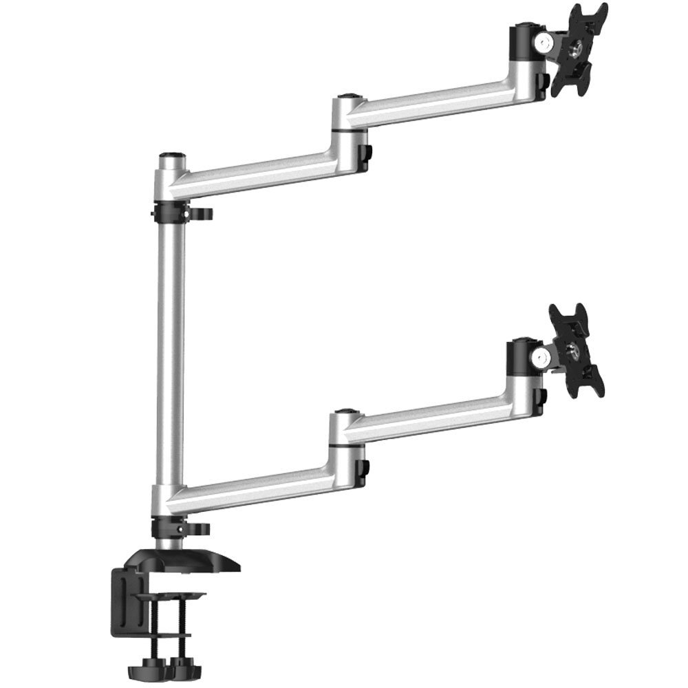 Dual Monitor Stand Up and Down w/ Quick Release & Dual Arms - BL-DM132