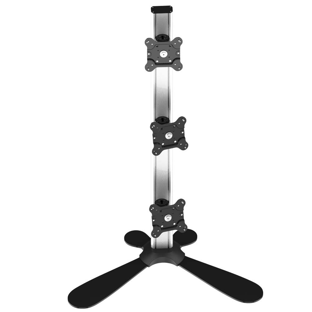 Triple Monitor Stand Stacking 3X1 w/ Quick Release & Vertical Lift - BL-PF120