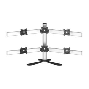 6 Monitor Stand 2X3 Oval or Straight w/ Quick Release