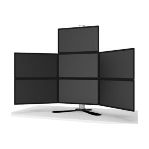 Seven Monitor Stand Quick Release w/ Pyramid Setup