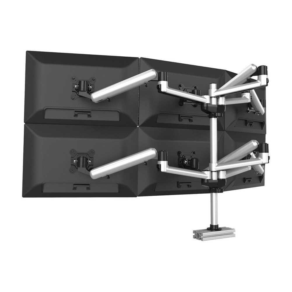 6 Track Rail Mount 2X3 w/ Independent Full Motion & Quick Release - BL-PT321