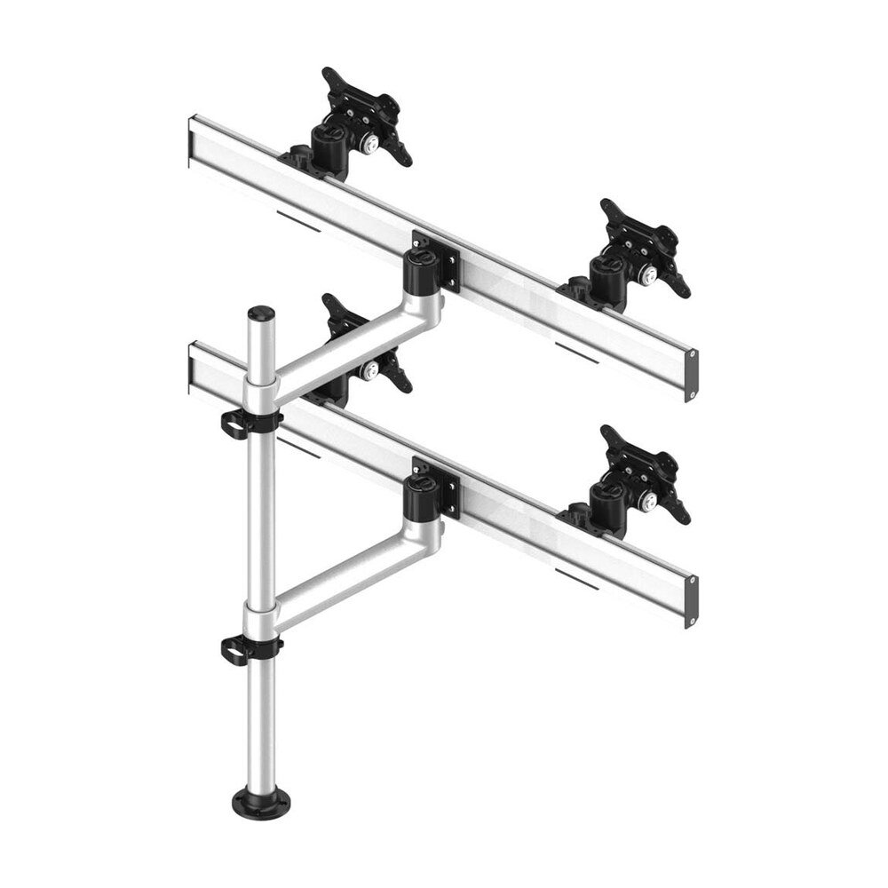 Quad Track Rail Mount 2X2 Low Profile w/ Single Extension Arms - BL-PT328