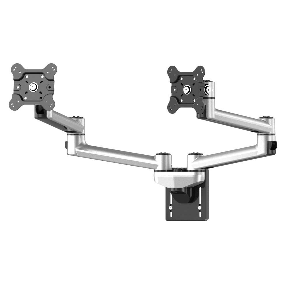 Dual VESA Mount for Slatwall w/ Quick Release Dual Arm - BL-S283