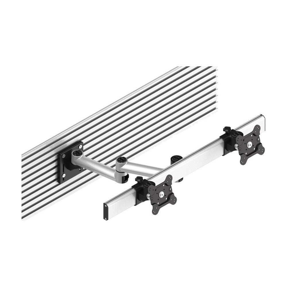 Dual VESA Mount for Slatwall Side by Side Quick Release w/ Dual Arm - BL-S292