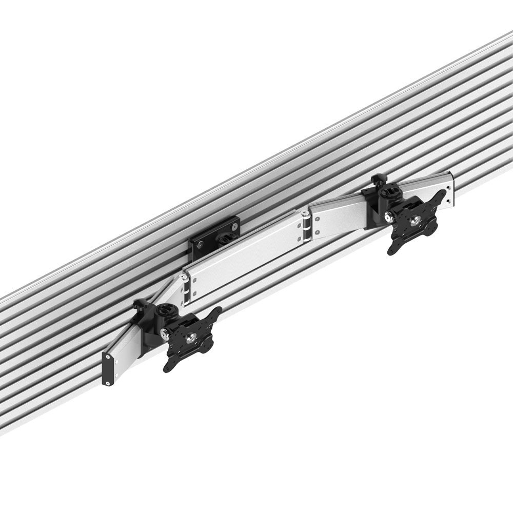 Dual VESA Mount for Slatwall Quick Release w/ Low Profile - BL-S295