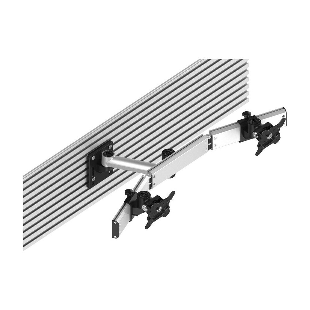 Dual VESA Mount for Slatwall Quick Release w/ Single Arm - BL-S296