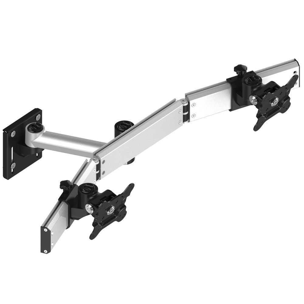 Dual VESA Mount for Slatwall Quick Release w/ Single Arm - BL-S296