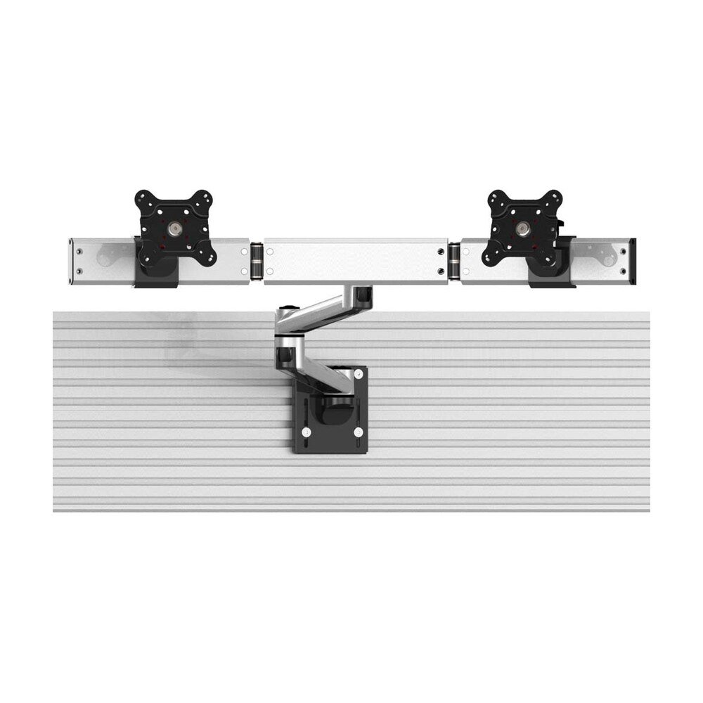 Dual VESA Mount for Slatwall Quick Release w/ Dual Arm - BL-S297