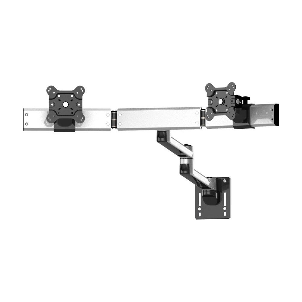 Dual VESA Mount for Slatwall Quick Release w/ Dual Arm - BL-S297
