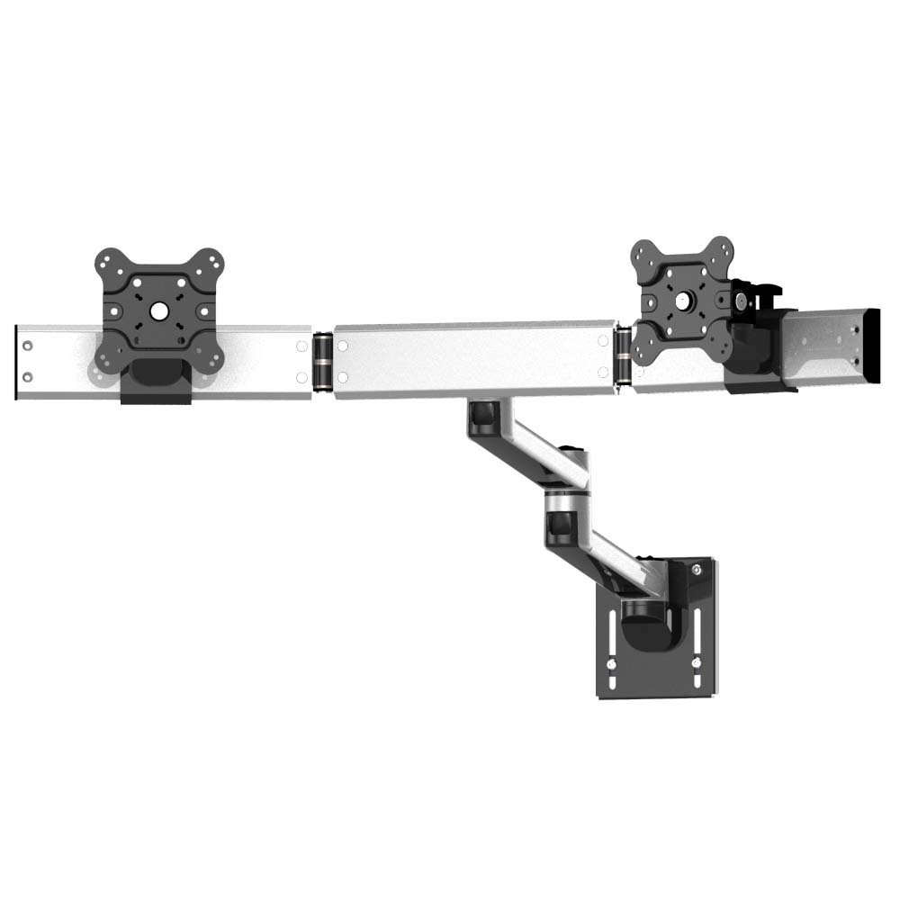Dual VESA Mount for Slatwall Quick Release w/ Dual Arm - BL-S297