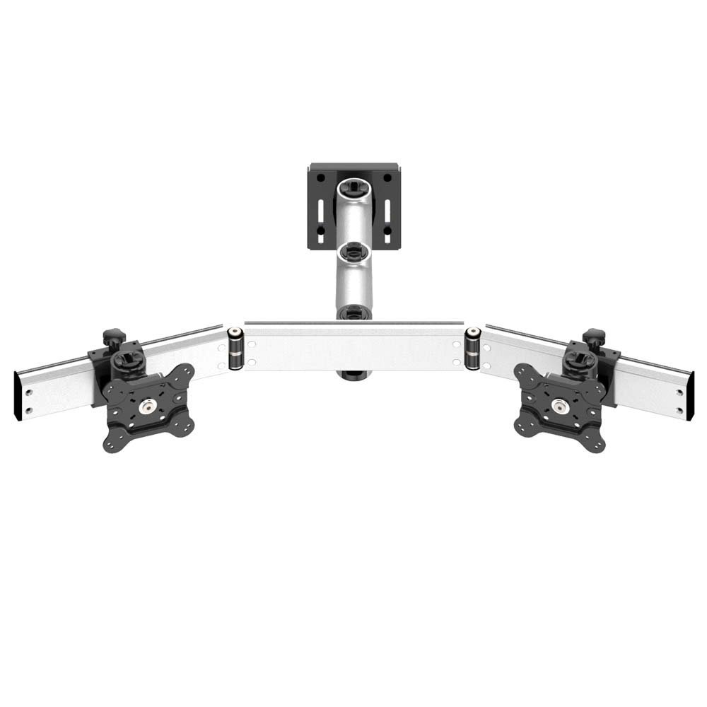 Dual VESA Mount for Slatwall Quick Release w/ Dual Arm - BL-S297