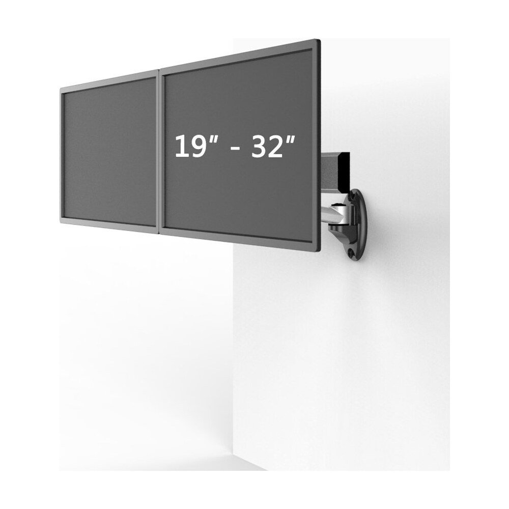 Dual VESA Wall Mount Side by Side w/ Quick Release Single Arm - BL-W201