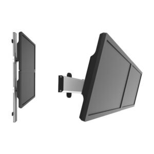 Dual VESA Wall Mount Low Profile Quick Release w/ Two Orientations