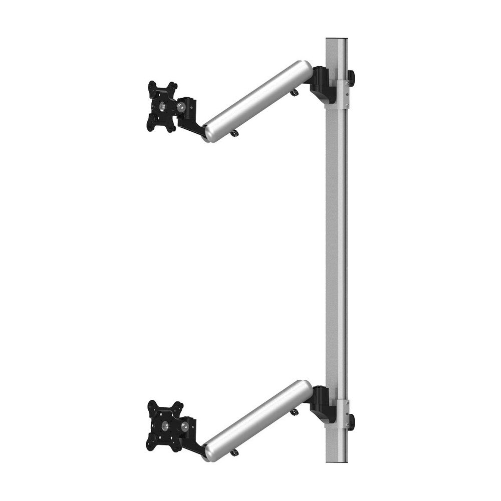 Dual VESA Wall Mount Quick Release Two Orientations w/ Spring Arms - BL-W226