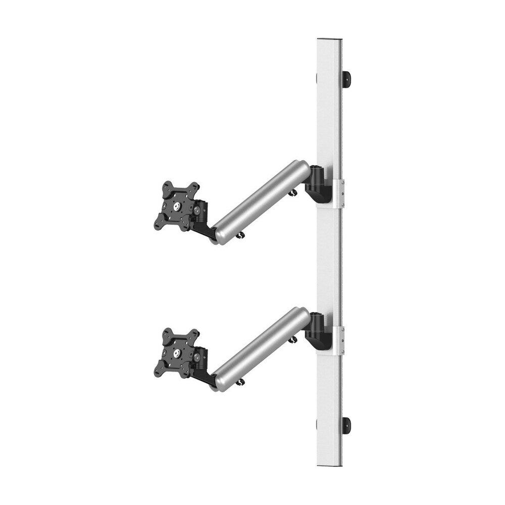 Dual VESA Wall Mount Quick Release Two Orientations w/ Spring Arms - BL-W226