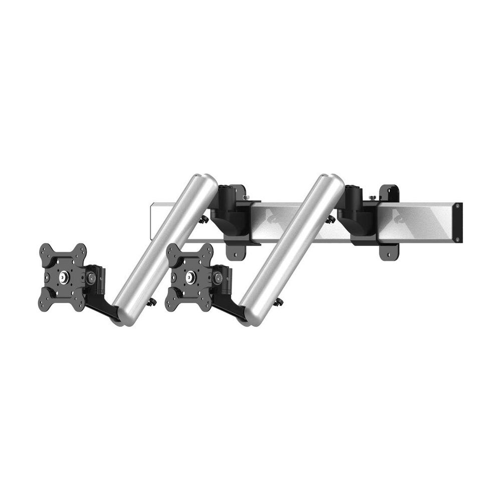 Dual VESA Wall Mount Quick Release Two Orientations w/ Spring Arms - BL-W226