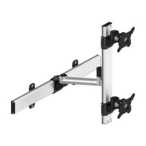 Dual VESA Wall Mount Up & Down Quick Release w/ Single Arm