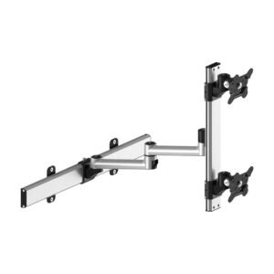 Dual VESA Wall Mount Up & Down Quick Release w/ Dual Arm