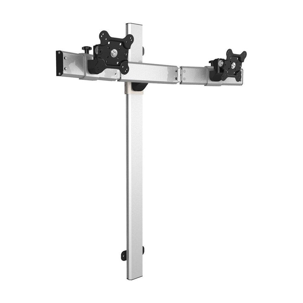Dual VESA Wall Mount Oval or Straight w/ Two-Orientation Wall Bar - BL-W238