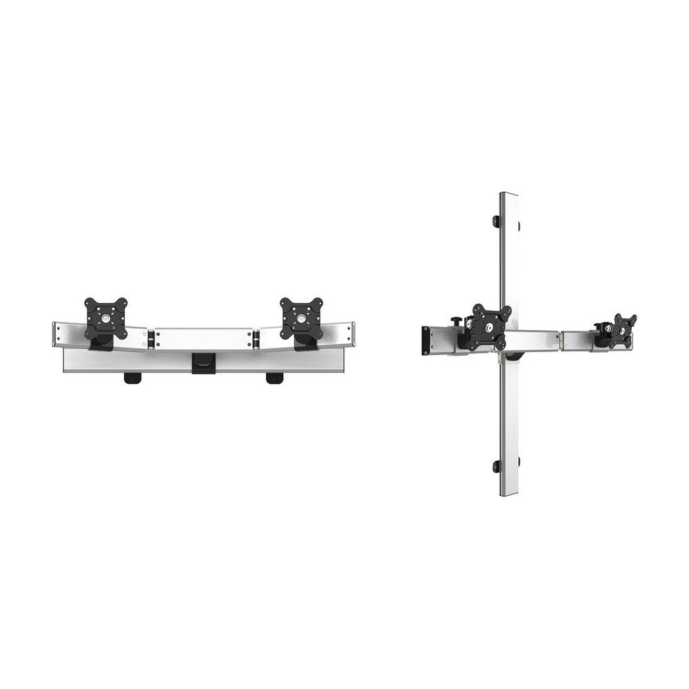 Dual VESA Wall Mount Oval or Straight w/ Two-Orientation Wall Bar - BL-W238