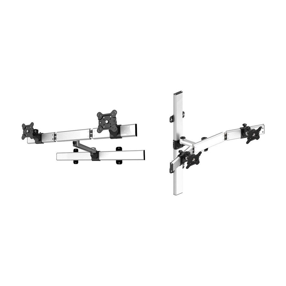 Dual VESA Wall Mount Oval or Straight w/ Quick Release & Single Arm - BL-W239