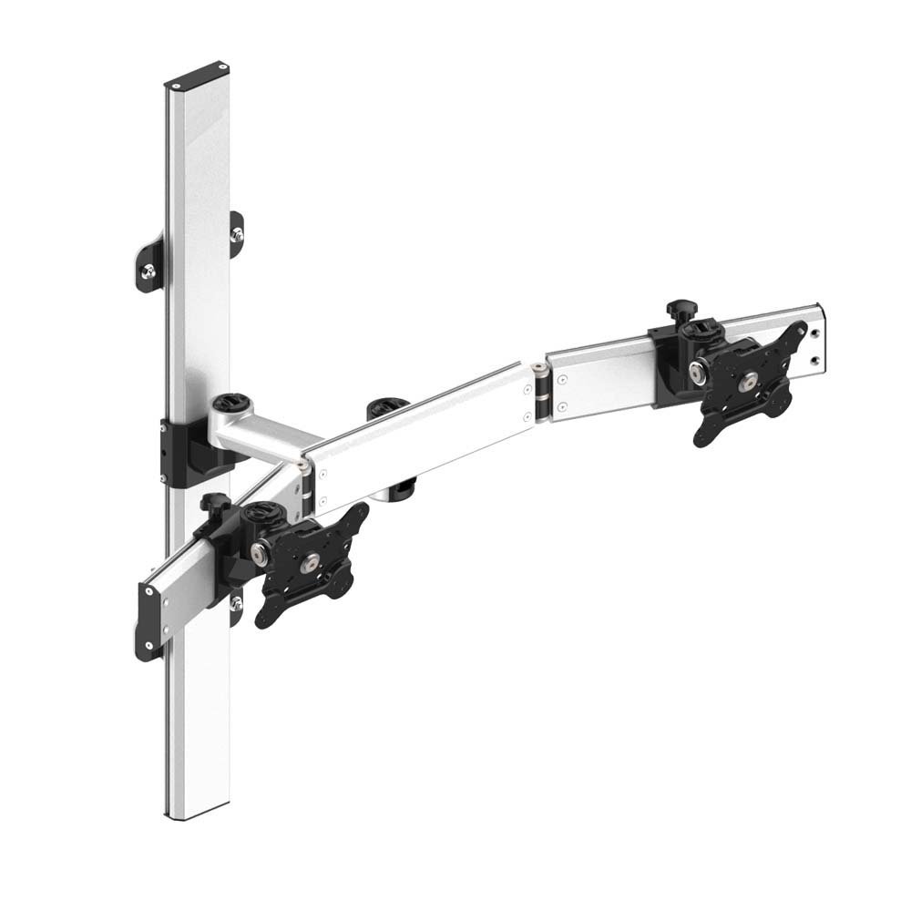 Dual VESA Wall Mount Oval or Straight w/ Quick Release & Single Arm - BL-W239