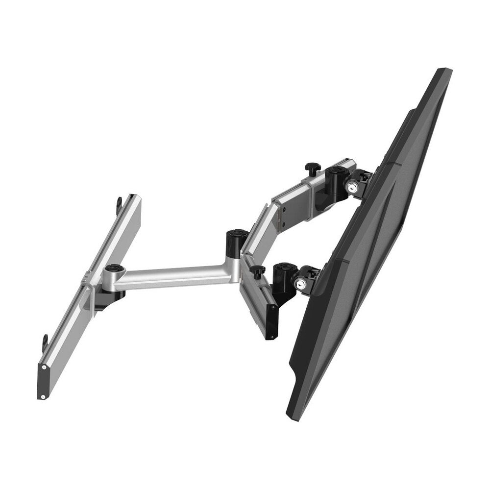Dual VESA Wall Mount Oval or Straight w/ Quick Release & Single Arm - BL-W239