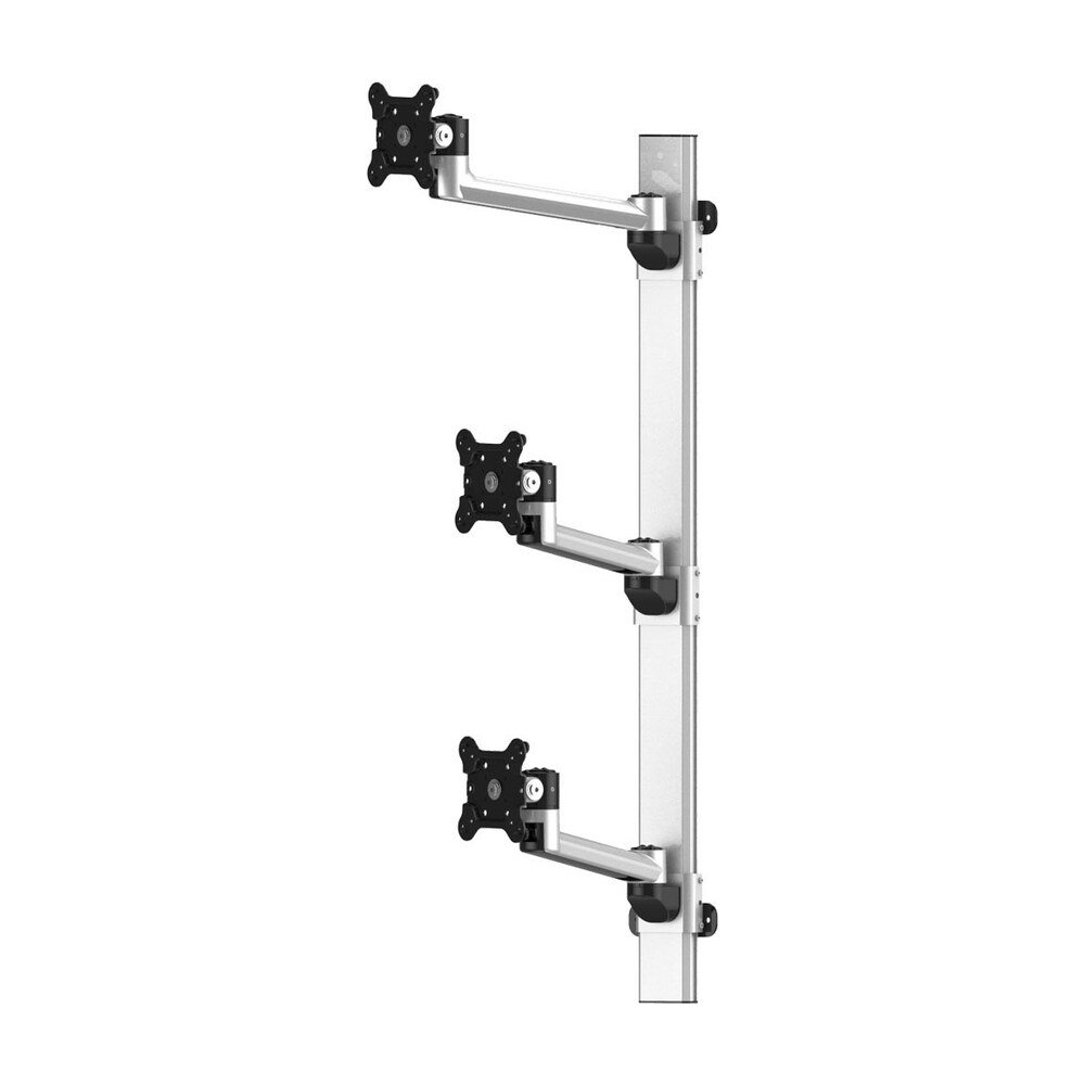 Triple Monitor Wall Mount Stacking w/ Quick Release & Single Arms - BL-W251